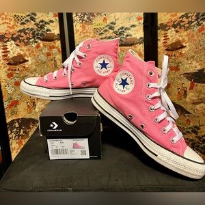 Converse Pink All Star Unisex High-Tops Men 4.5/ Wo 6.5 W/ Box